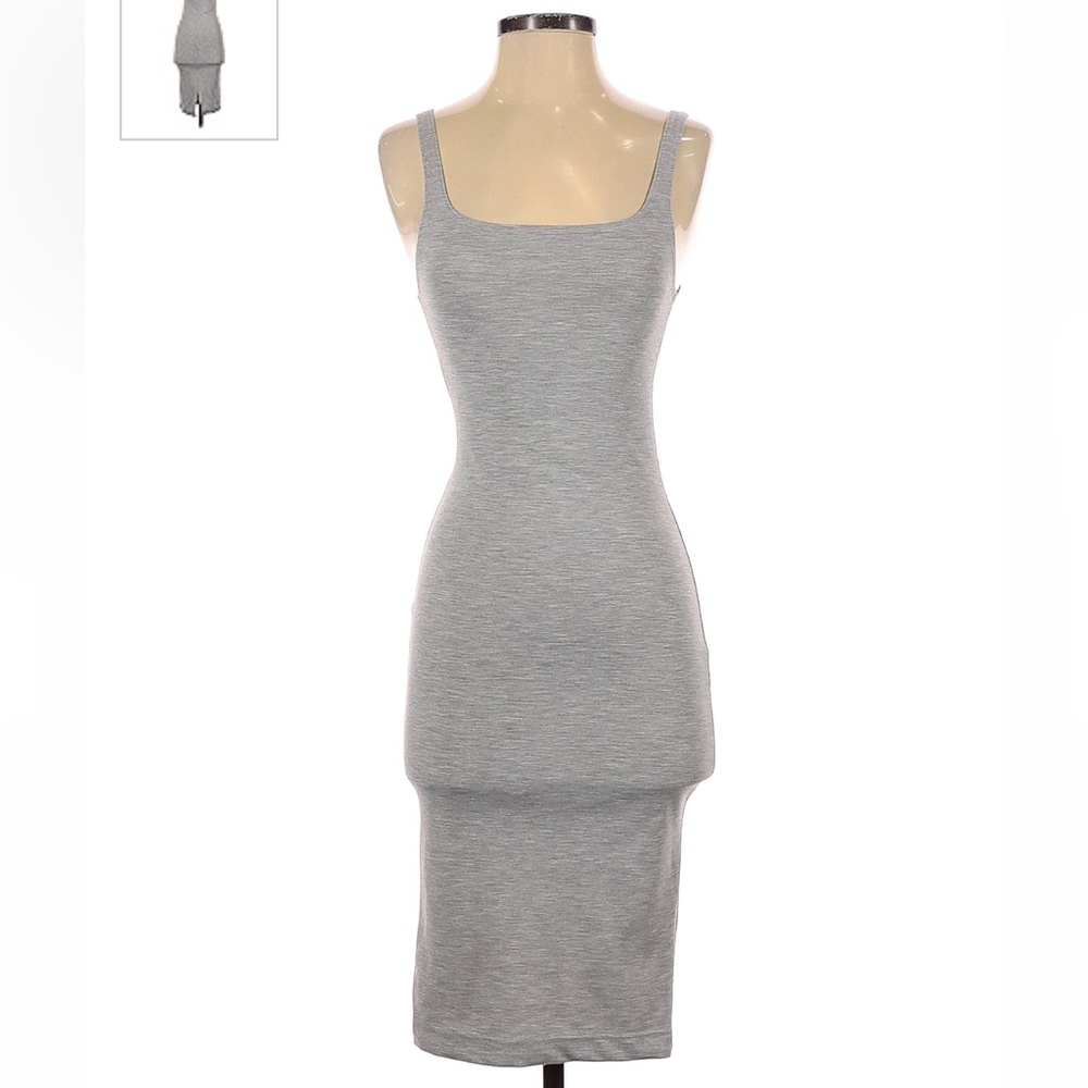 Heatherex Grey Bodycon Midi/ maxi dress